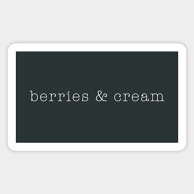 Berries and cream aesthetic Sticker by Pictandra